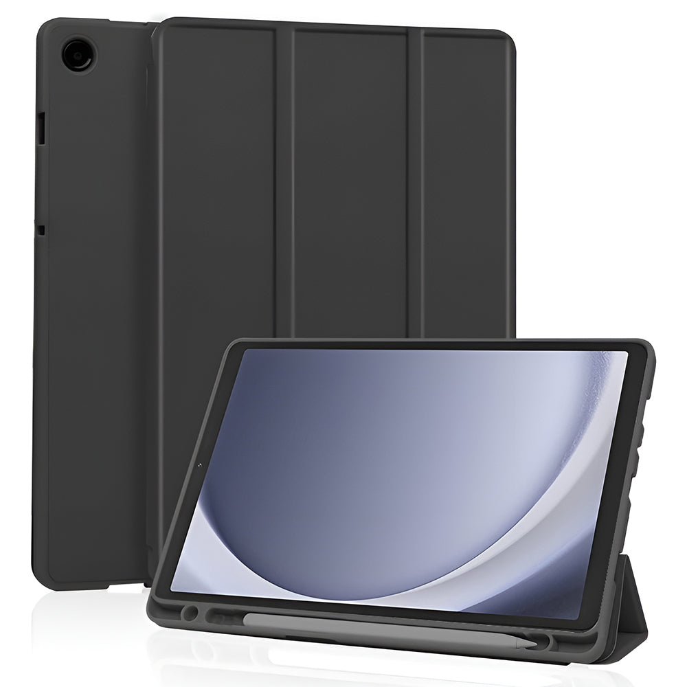 Deksel for Samsung Galaxy Tab A11 / Tab A9, Techsuit, Flex Trifold Ny Modell, Svart