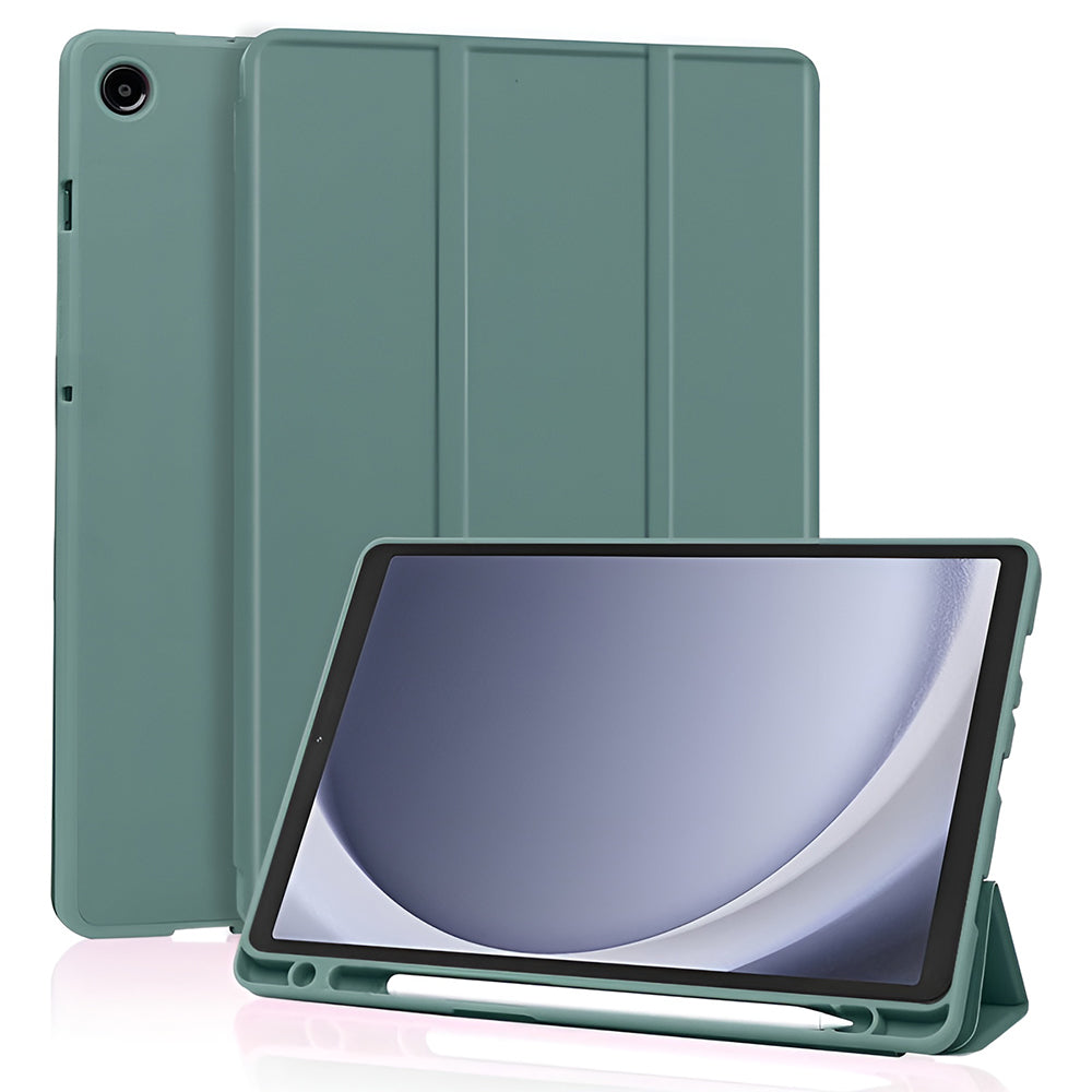 Etui for Samsung Galaxy Tab A11 / Tab A9, Techsuit, Flex Trifold New Model, Grønn