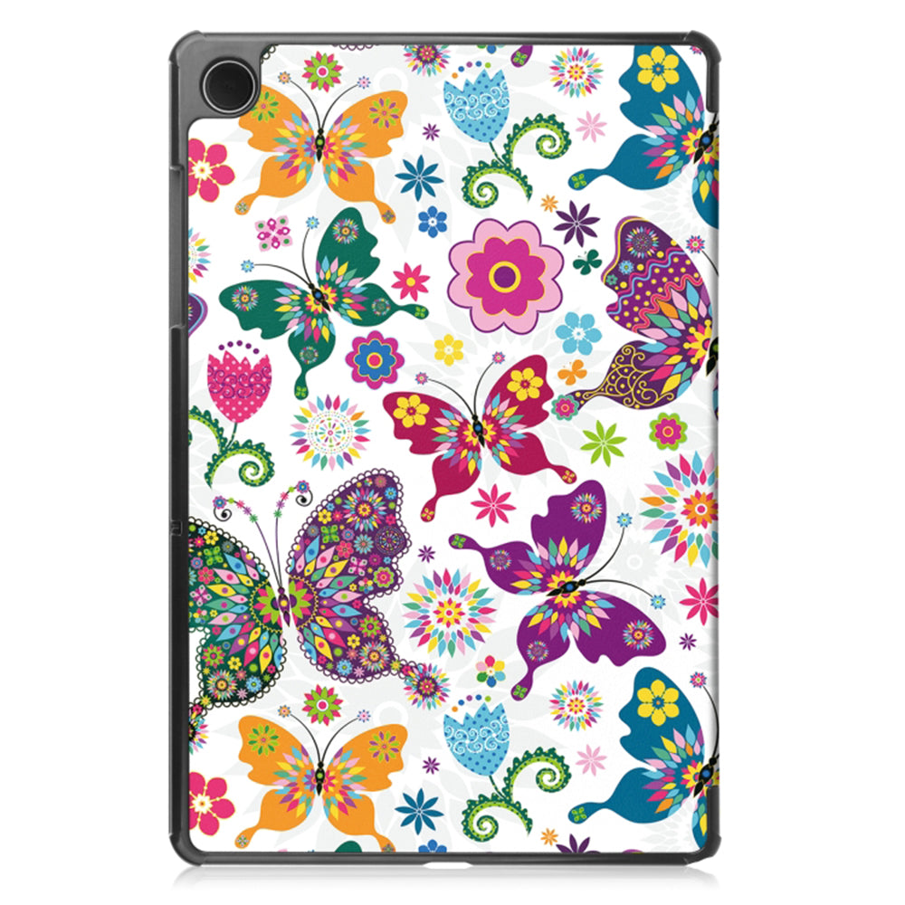Deksel for Samsung Galaxy Tab A11 / Tab A9, Techsuit, FoldPro Butterfly Ny Modell, Flerfarget