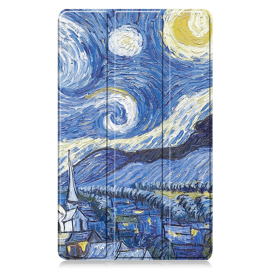 Deksel for Samsung Galaxy Tab A11 / Tab A9, Techsuit, FoldPro Starry Night Ny Modell, Flerfarget