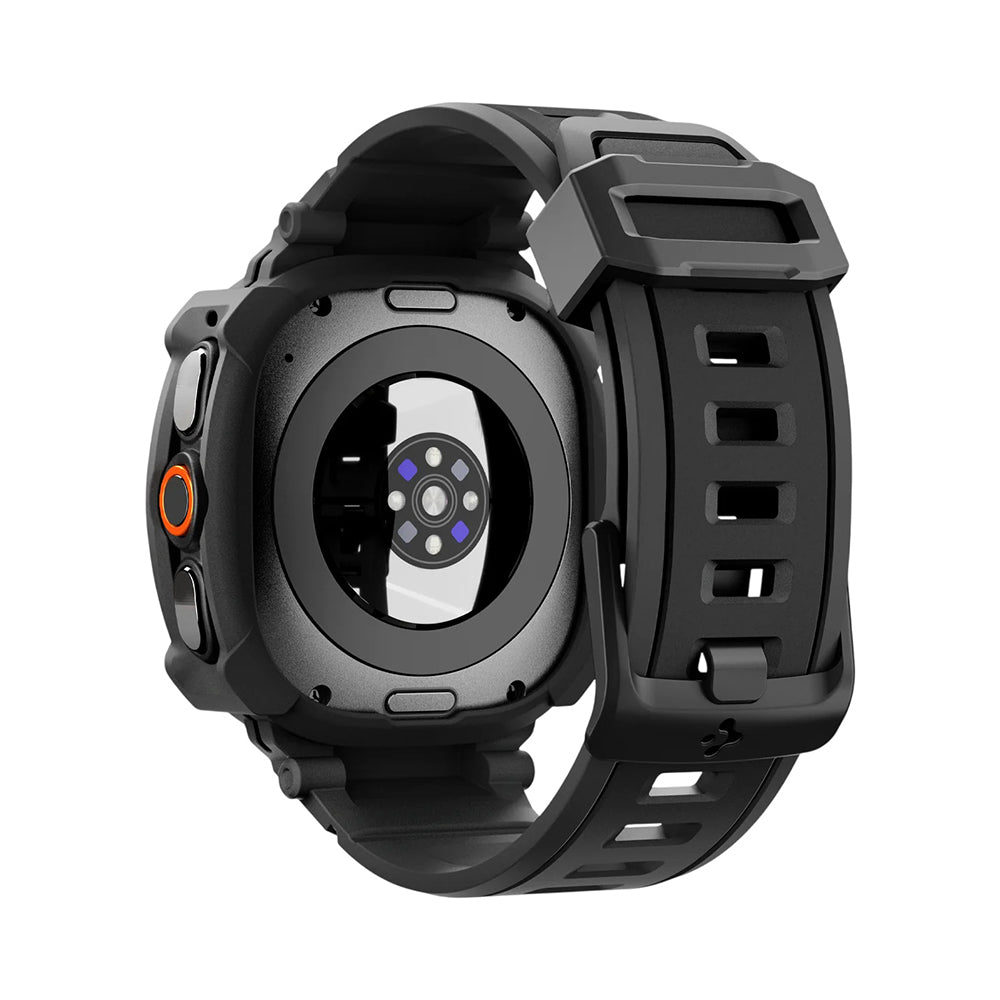 Deksel for Samsung Galaxy Watch Ultra2, Spigen, Rugged Armor Pro, Matt svart ACS11612