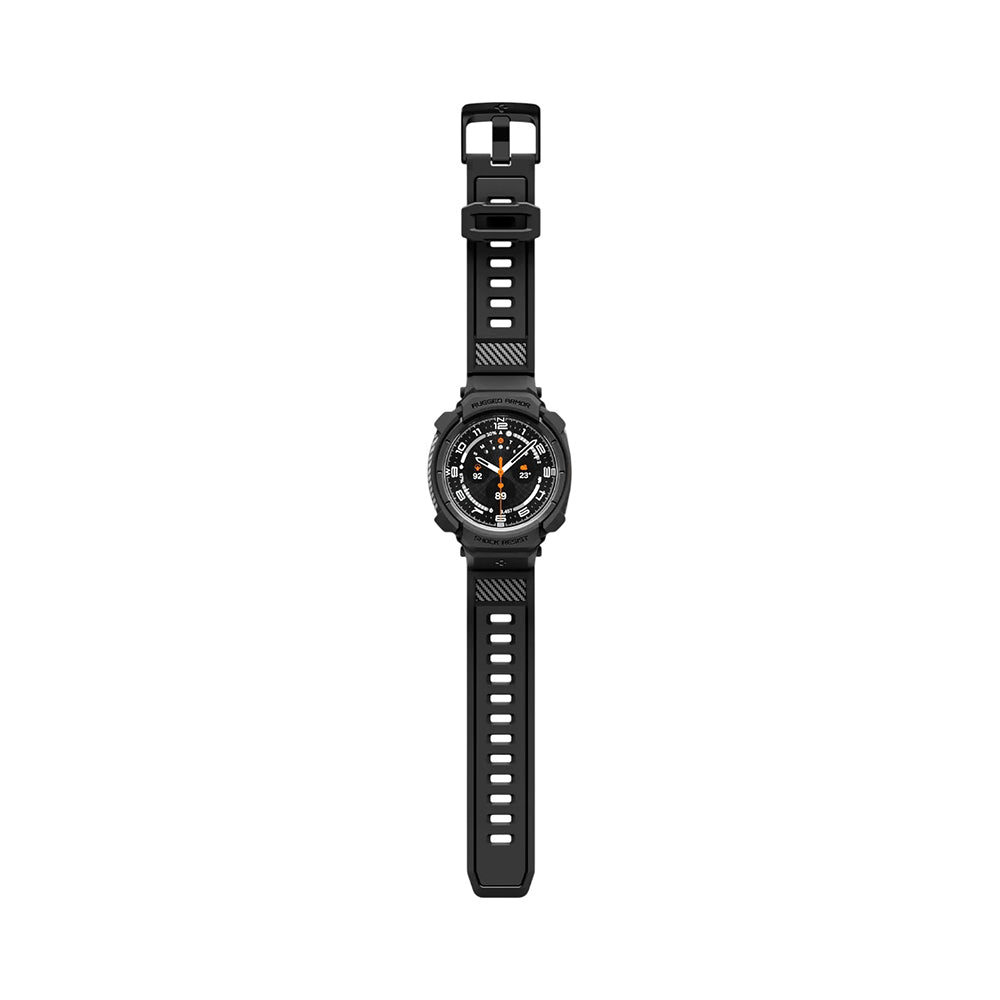 Deksel for Samsung Galaxy Watch Ultra2, Spigen, Rugged Armor Pro, Matt svart ACS11612