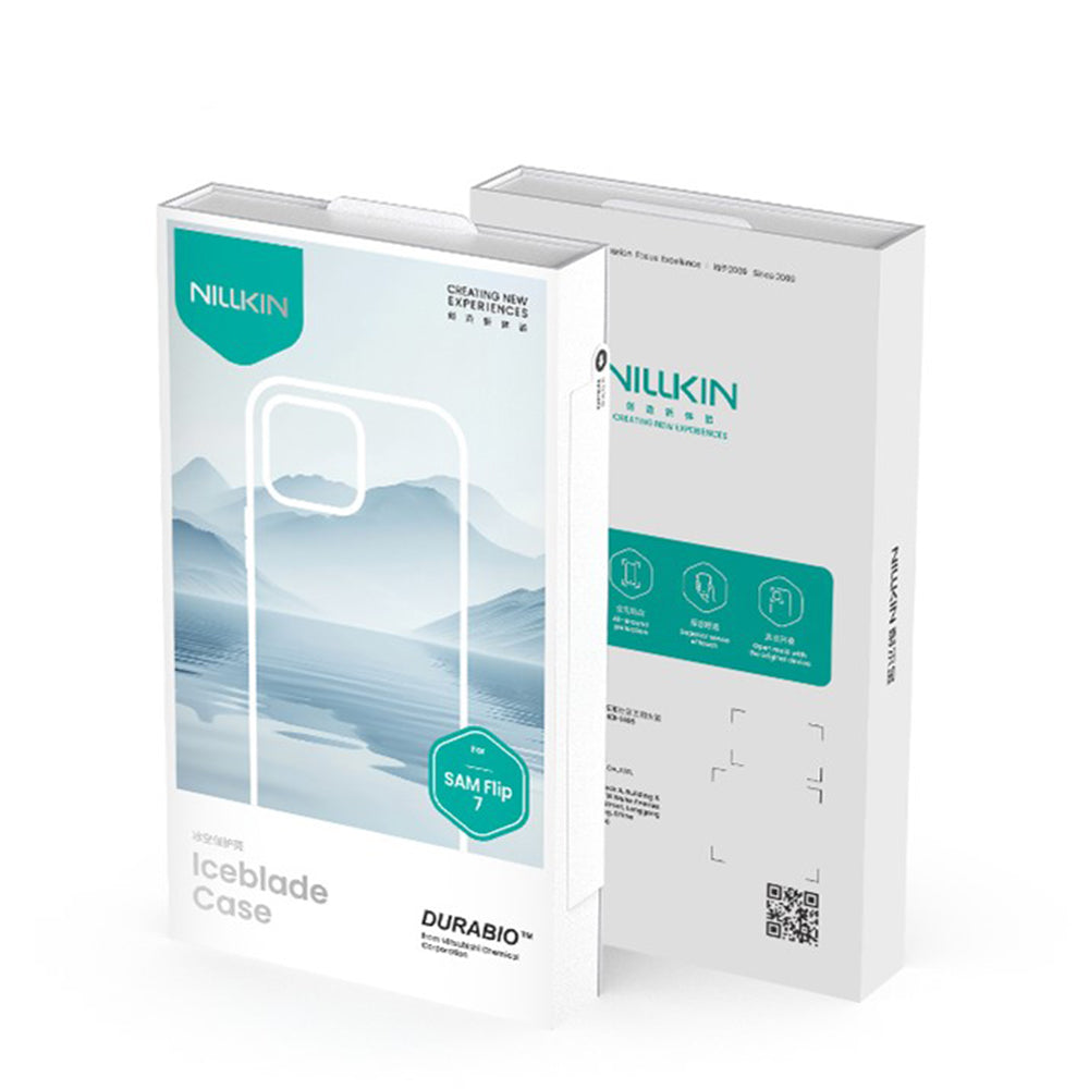 Deksel for Samsung Galaxy Z Flip7 F766, Nillkin, Iceblade, Svart