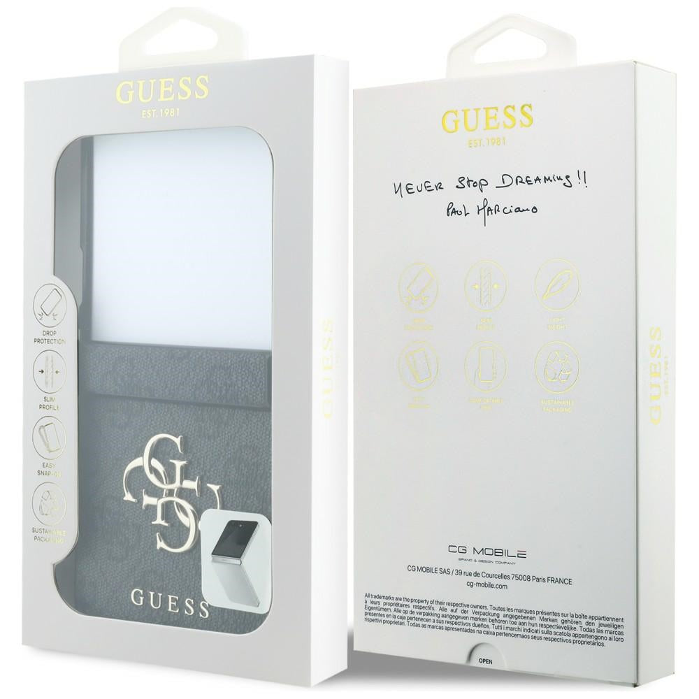 Deksel til Samsung Galaxy Z Flip8 F776, Guess, 4G Big Logo, Svart