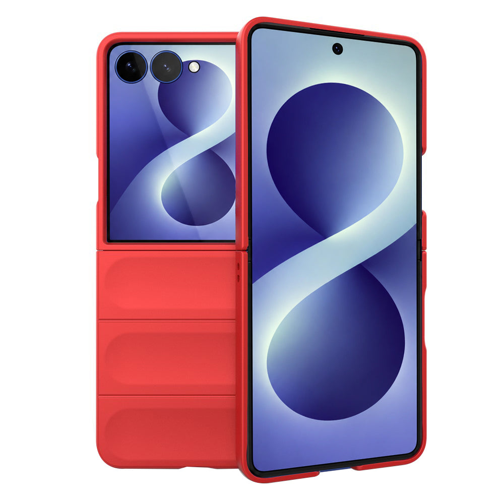 Deksel for Samsung Galaxy Z Flip8 F776, Techsuit, Magic Shield, Rød