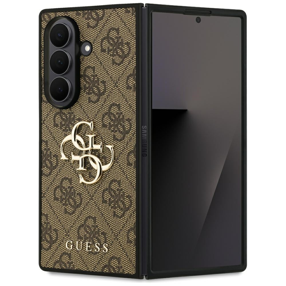 Deksel for Samsung Galaxy Z Fold7 F966, Guess, 4G Big Logo, Brun