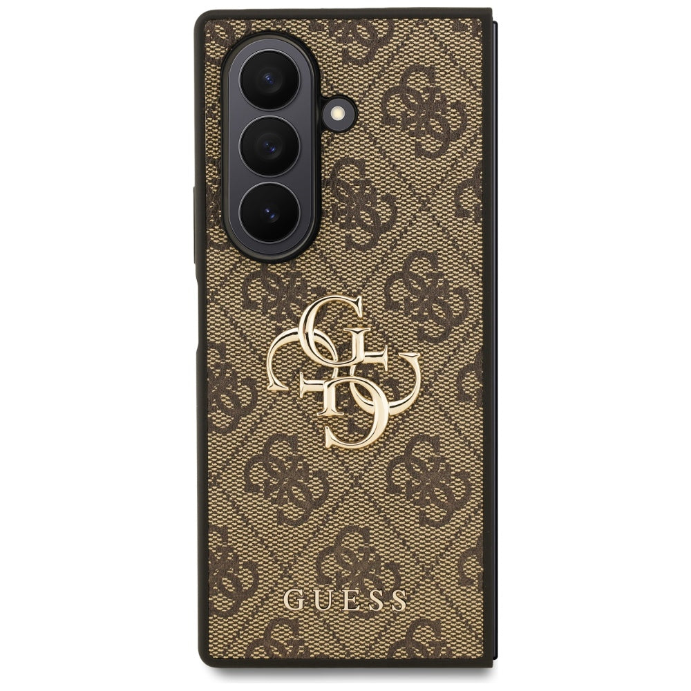 Deksel for Samsung Galaxy Z Fold7 F966, Guess, 4G Big Logo, Brun