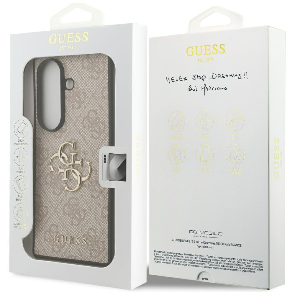 Deksel for Samsung Galaxy Z Fold7 F966, Guess, 4G Big Logo, Rosa