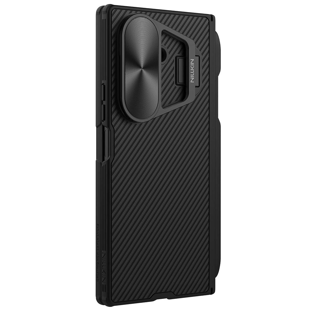 Deksel til Samsung Galaxy Z Fold7 F966, Nillkin, CamShield Prop med metallobjektivdeksel og S-Pen-holder, svart