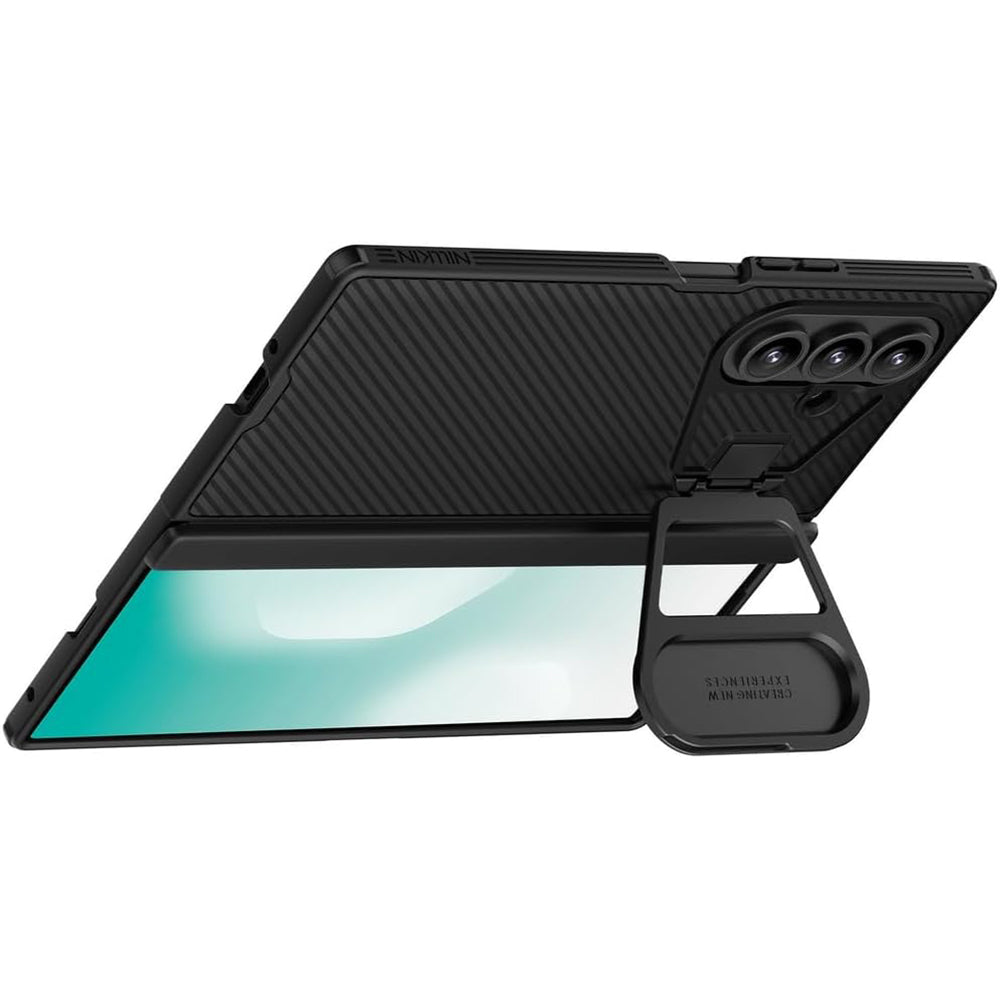 Deksel for Samsung Galaxy Z Fold7 F966, Nillkin, CamShield Prop med metallobjektivdeksel, svart