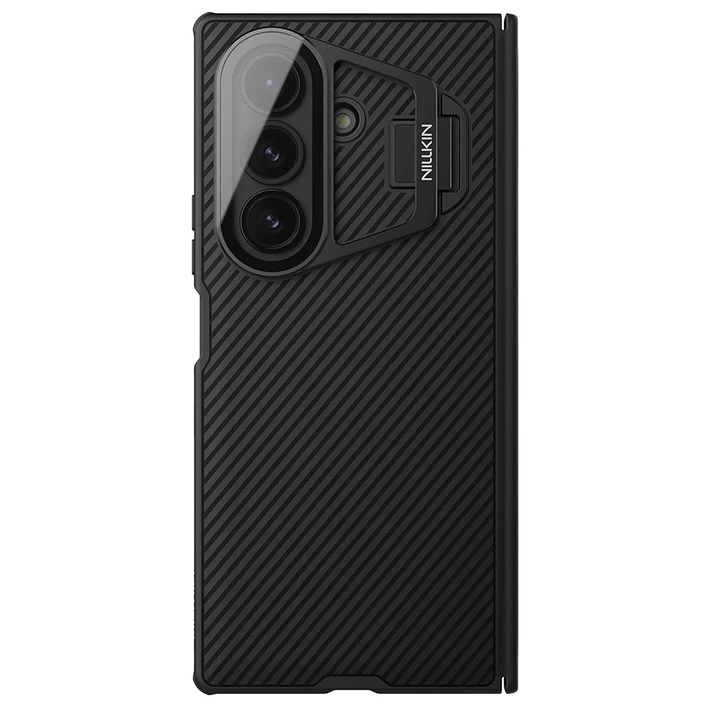 Deksel for Samsung Galaxy Z Fold7 F966, Nillkin, CamShield Prop med gjennomsiktig linsebeskyttelse, svart