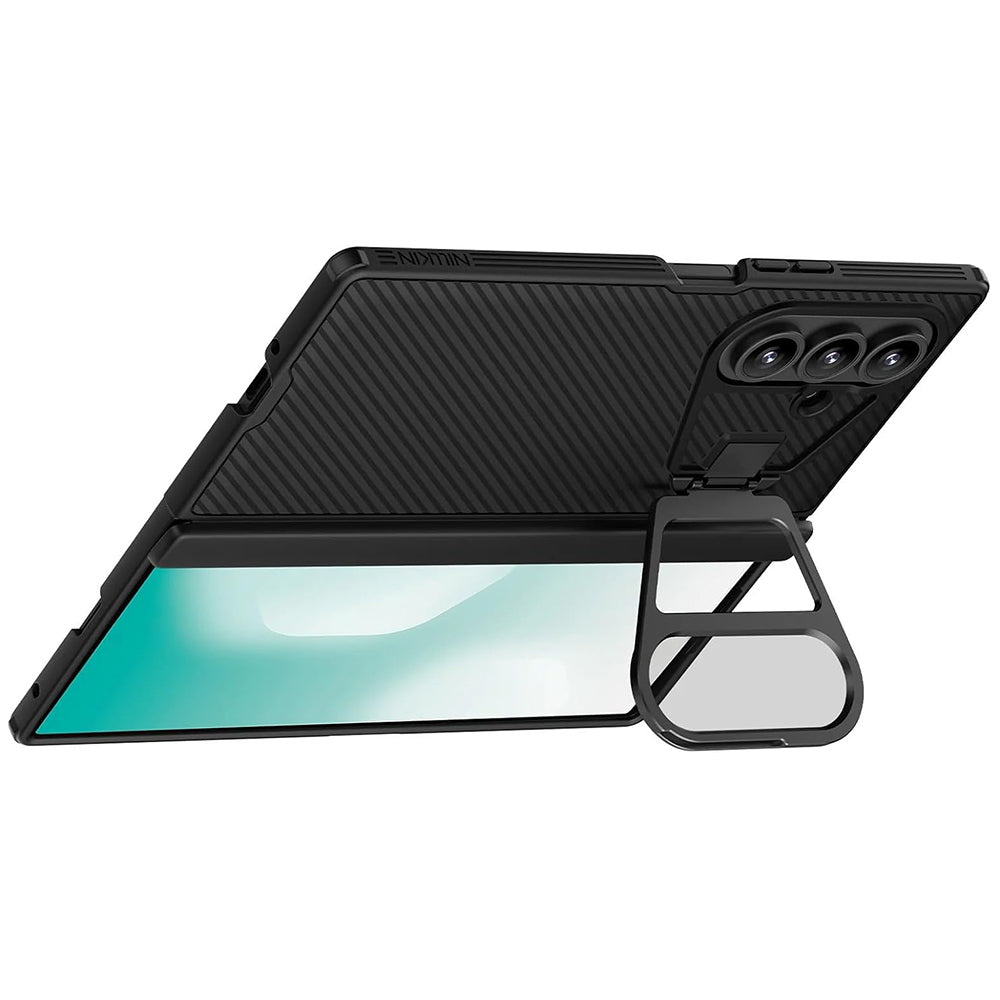 Deksel for Samsung Galaxy Z Fold7 F966, Nillkin, CamShield Prop med gjennomsiktig linsebeskyttelse, svart