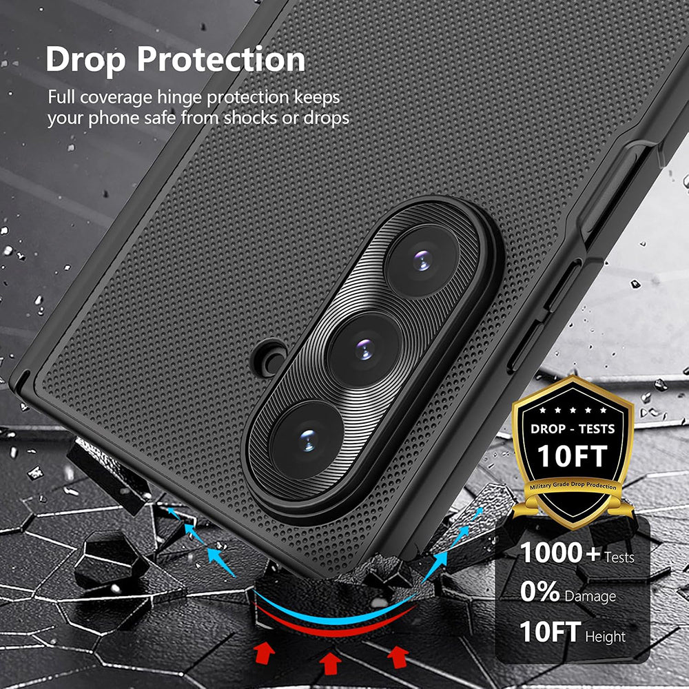 Deksel til Samsung Galaxy Z Fold7 F966, Nillkin, Super Frosted Shield, Svart