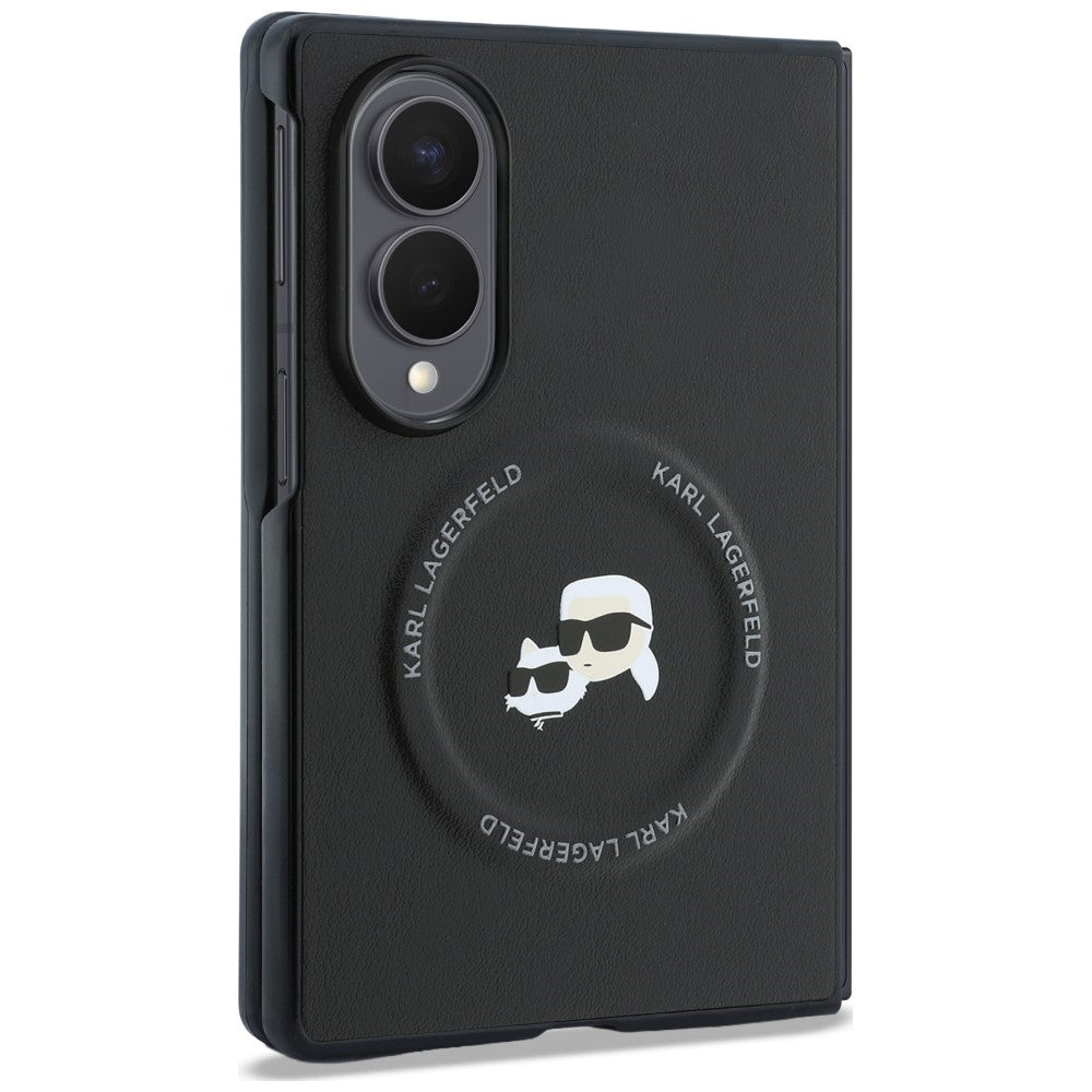 Deksel til Samsung Galaxy Z Fold8 F971, Karl Lagerfeld, Karl & Choupette Hodepin, Svart