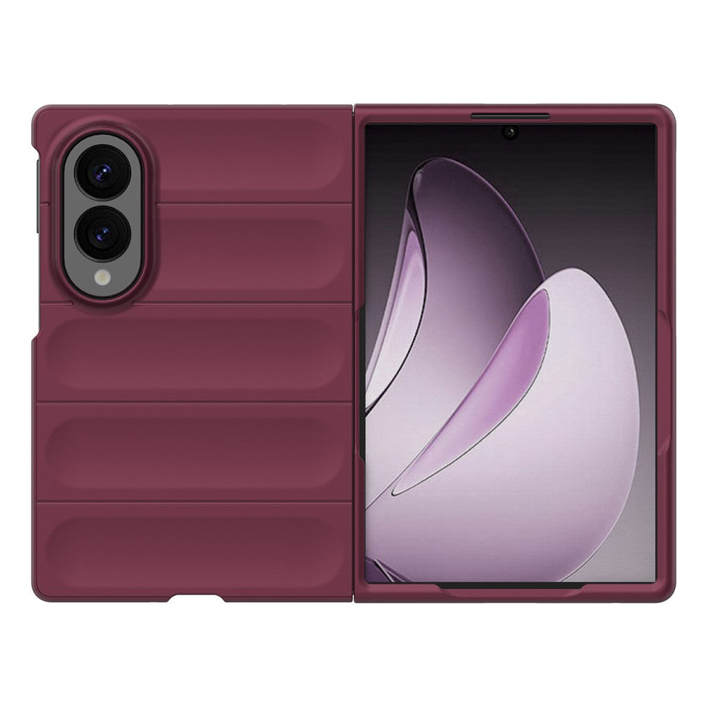 Deksel for Samsung Galaxy Z Fold8 F971, Techsuit, Magic Shield, Burgunder