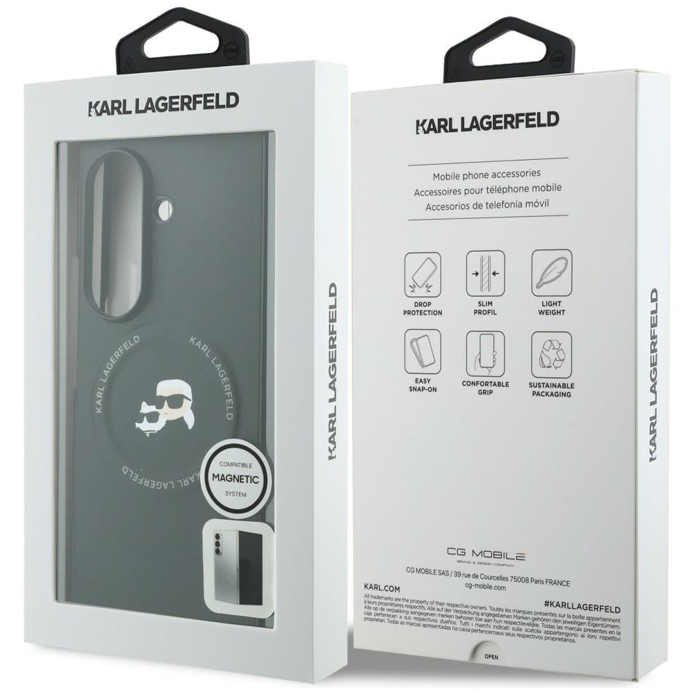 Deksel for Samsung Galaxy Z Fold8 Ultra F976, Karl Lagerfeld, Karl & Choupette Head Pin, Svart