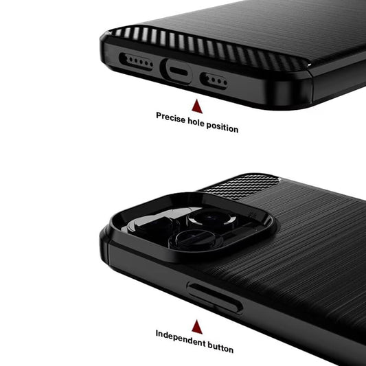Deksel til Sony Xperia 1 VIII, Techsuit, Karbon, Svart