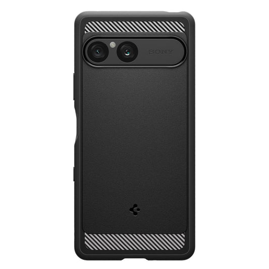 Deksel for Sony Xperia 10 VII, Spigen, Rugged Armor, Svart