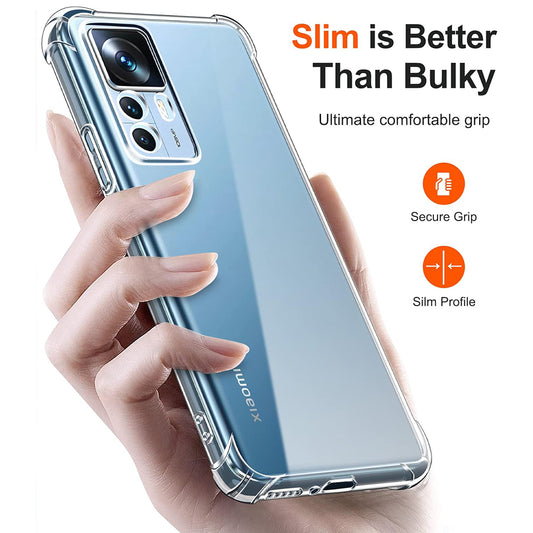 Deksel for Xiaomi 12T / 12T Pro, Techsuit, Støtsikker Klar, Transparent