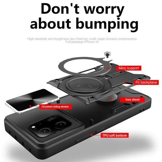 Deksel for Xiaomi 13T Pro / 13T, Techsuit, CamGuard Pro, Svart