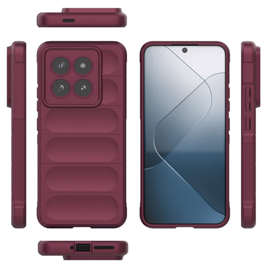 Deksel til Xiaomi 14 Pro, Techsuit, Magic Shield, Burgunder