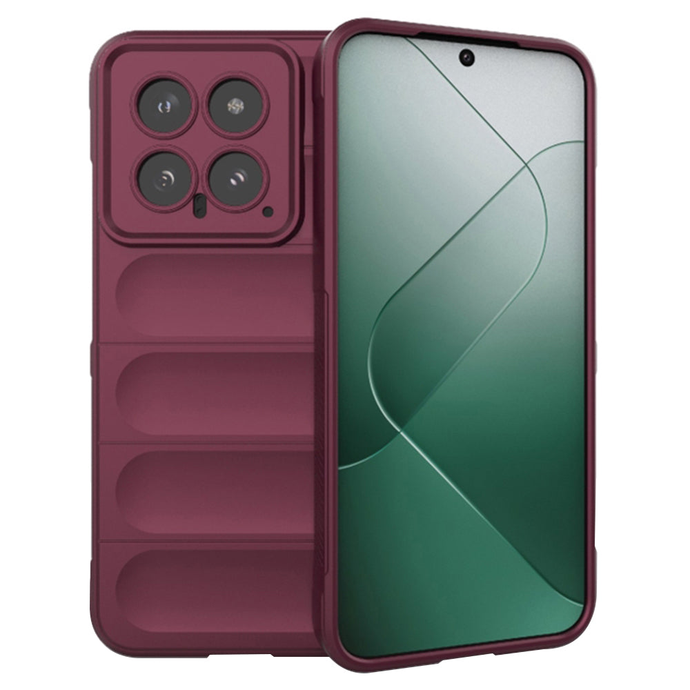 Deksel for Xiaomi 14, Techsuit, Magic Shield, Kirsebærrød