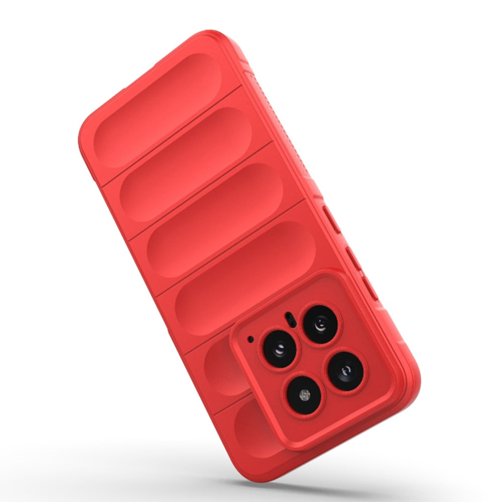 Deksel for Xiaomi 14, Techsuit, Magic Shield, Kirsebærrød