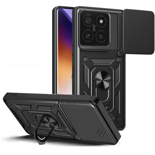 Etui til Xiaomi 14T Pro, Tech-Protect, CamShield Pro, svart