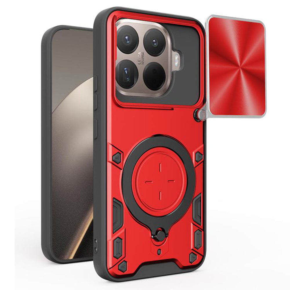 Deksel for Xiaomi 15T Pro, Techsuit, CamGuard Pro, Rød