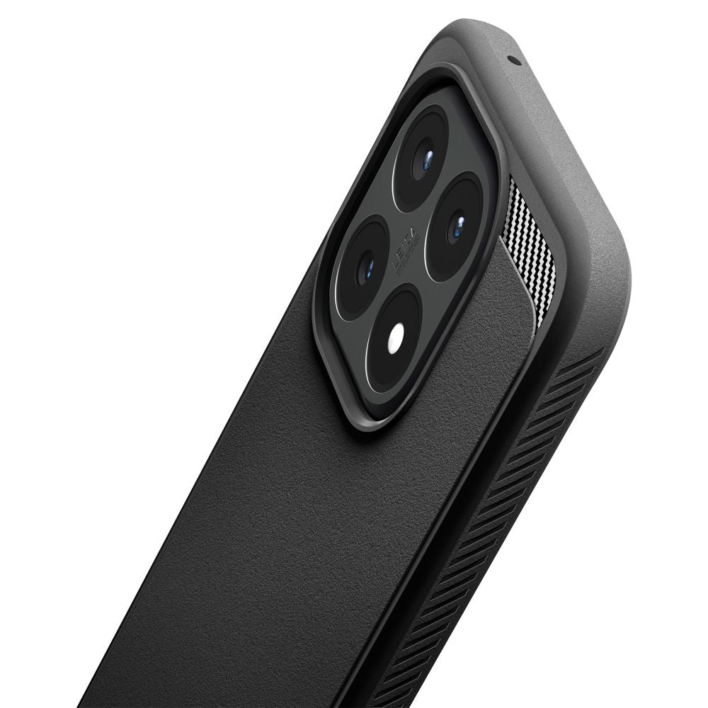 Deksel for Xiaomi 15T, Spigen, Rugged Armor, Matt Svart ACS10459