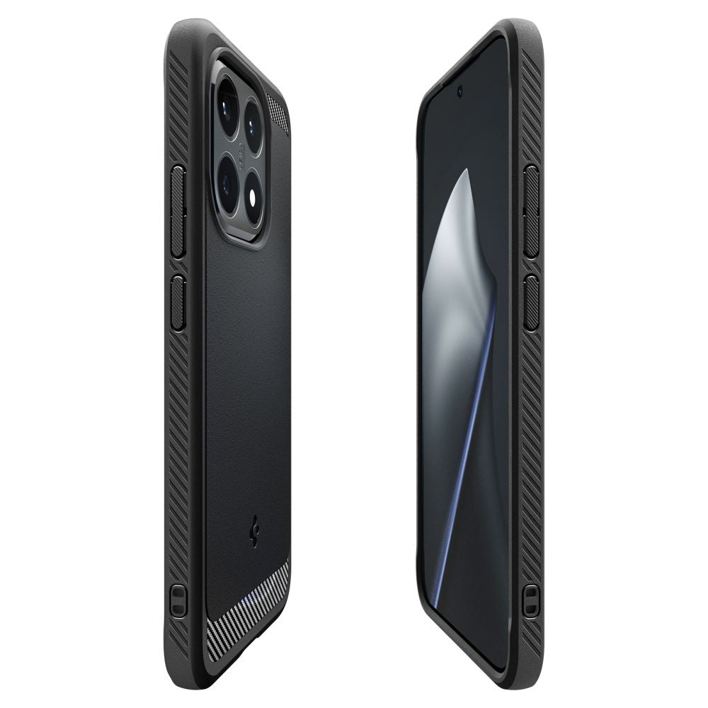 Deksel for Xiaomi 15T, Spigen, Rugged Armor, Matt Svart ACS10459