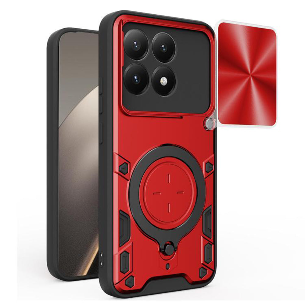Deksel for Xiaomi 15T, Techsuit, CamGuard Pro, Rød