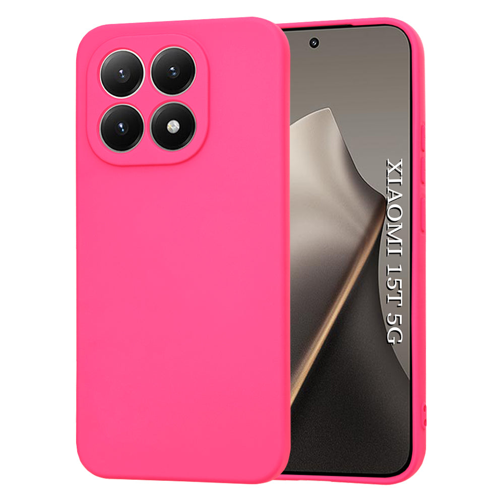 Deksel for Xiaomi 15T, Techsuit, SoftFlex, Mørk Rosa