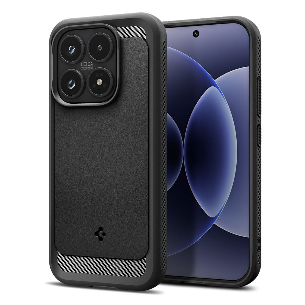 Deksel for Xiaomi 17, Spigen, Rugged Armor, Matt Svart ACS10458