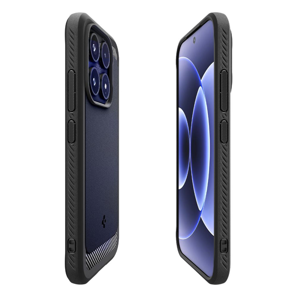 Deksel for Xiaomi 17, Spigen, Rugged Armor, Matt Svart ACS10458