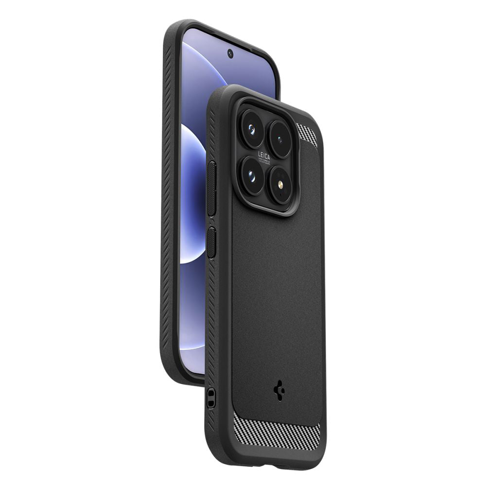 Deksel for Xiaomi 17, Spigen, Rugged Armor, Matt Svart ACS10458