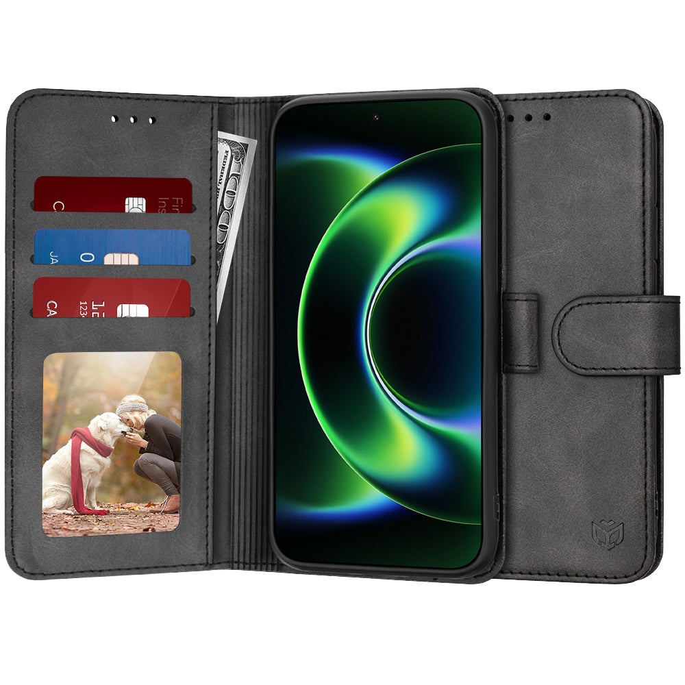 Deksel for Xiaomi 17 Ultra, Techsuit, Diary Book, Svart