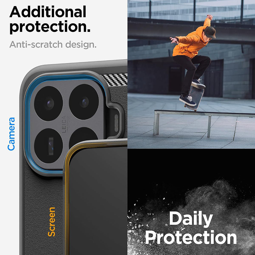 Deksel for Xiaomi 17T, Spigen, Rugged Armor, Svart ACS11870