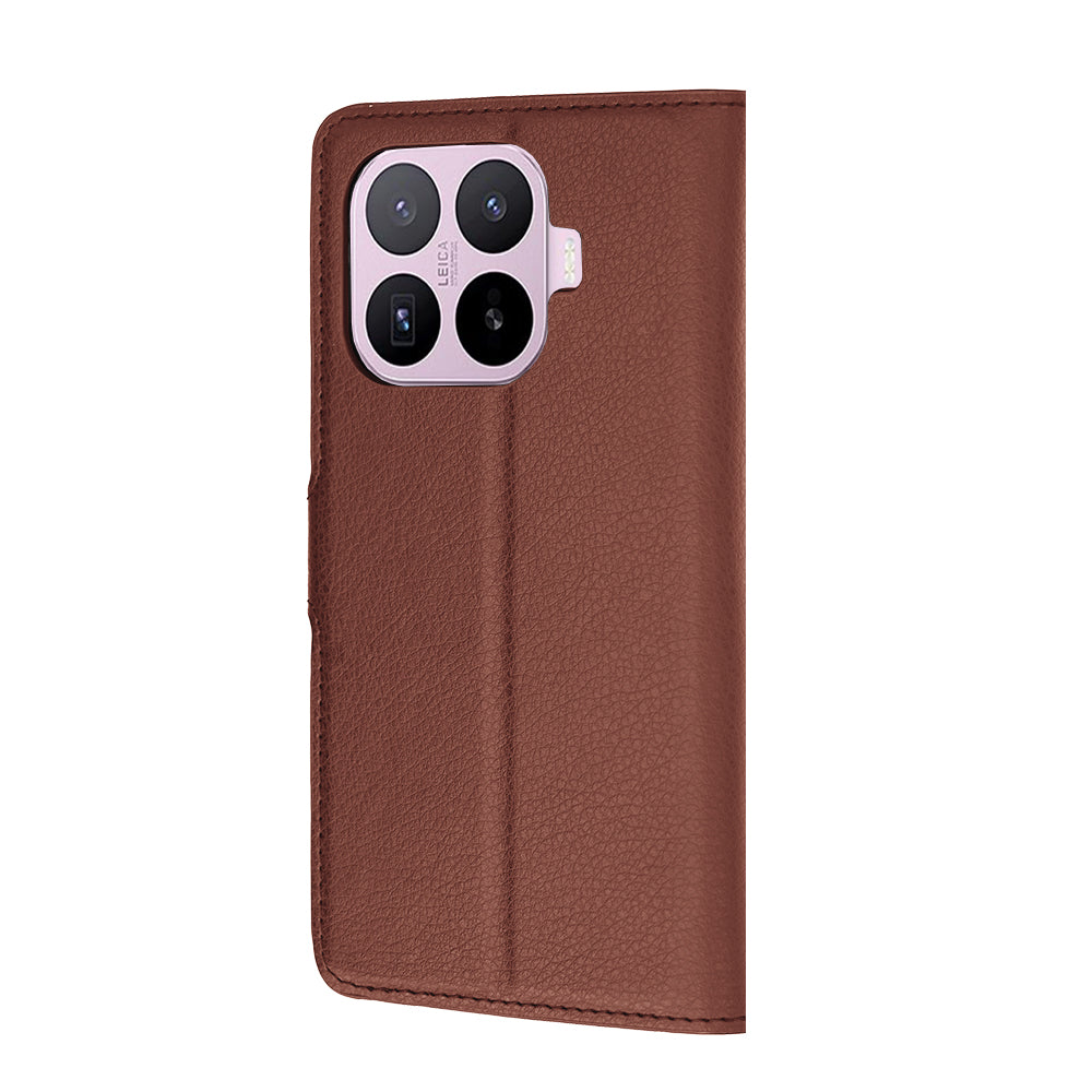Deksel for Xiaomi 17T, Techsuit, Leather Folio, Brun