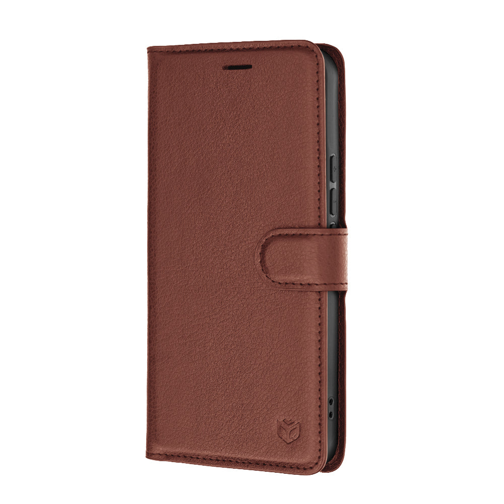 Deksel for Xiaomi 17T, Techsuit, Leather Folio, Brun