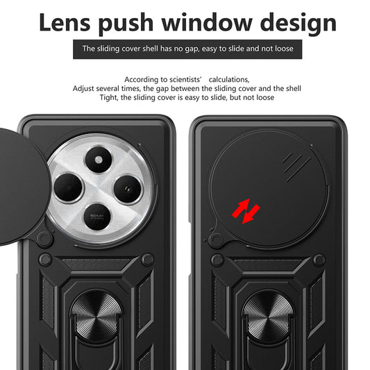 Deksel for Xiaomi Poco C75 / Redmi 14C, Techsuit, CamShield, Blå