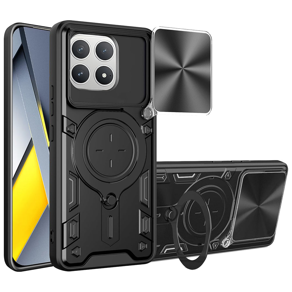 Deksel for Xiaomi Poco F8 Pro, Techsuit, CamGuard Pro, Svart