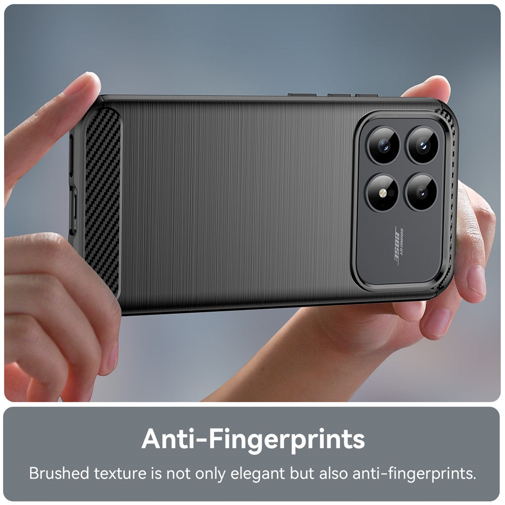 Deksel for Xiaomi Poco F8 Pro, Techsuit, Karbon, Svart