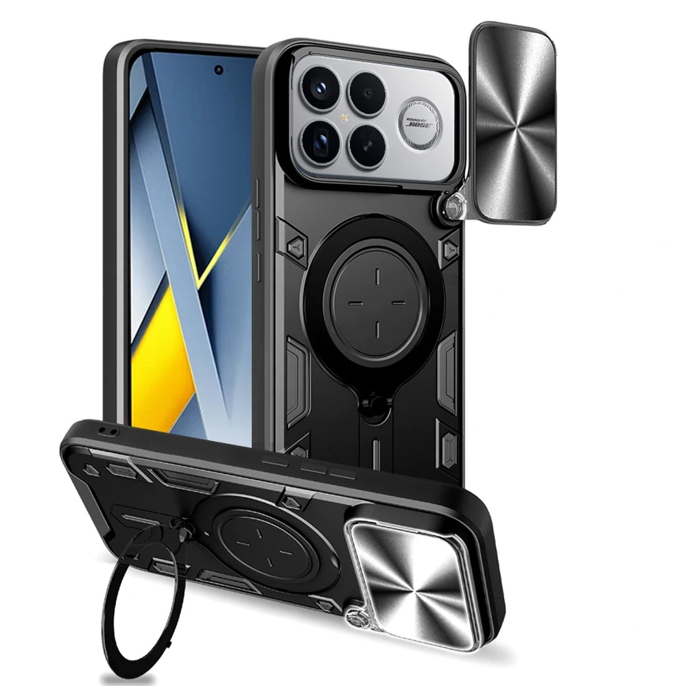 Deksel for Xiaomi Poco F8 Ultra, Techsuit, CamGuard Pro, Svart