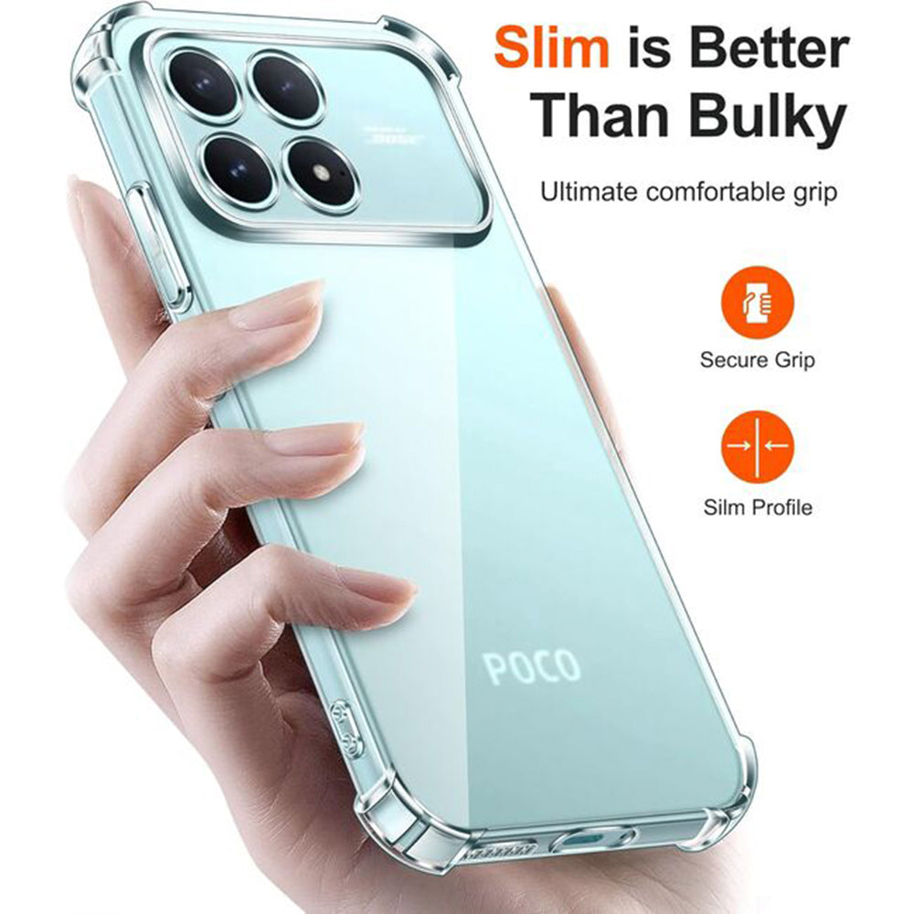 Deksel for Xiaomi Poco F8 Ultra, Techsuit, Shockproof Clear, Gjennomsiktig