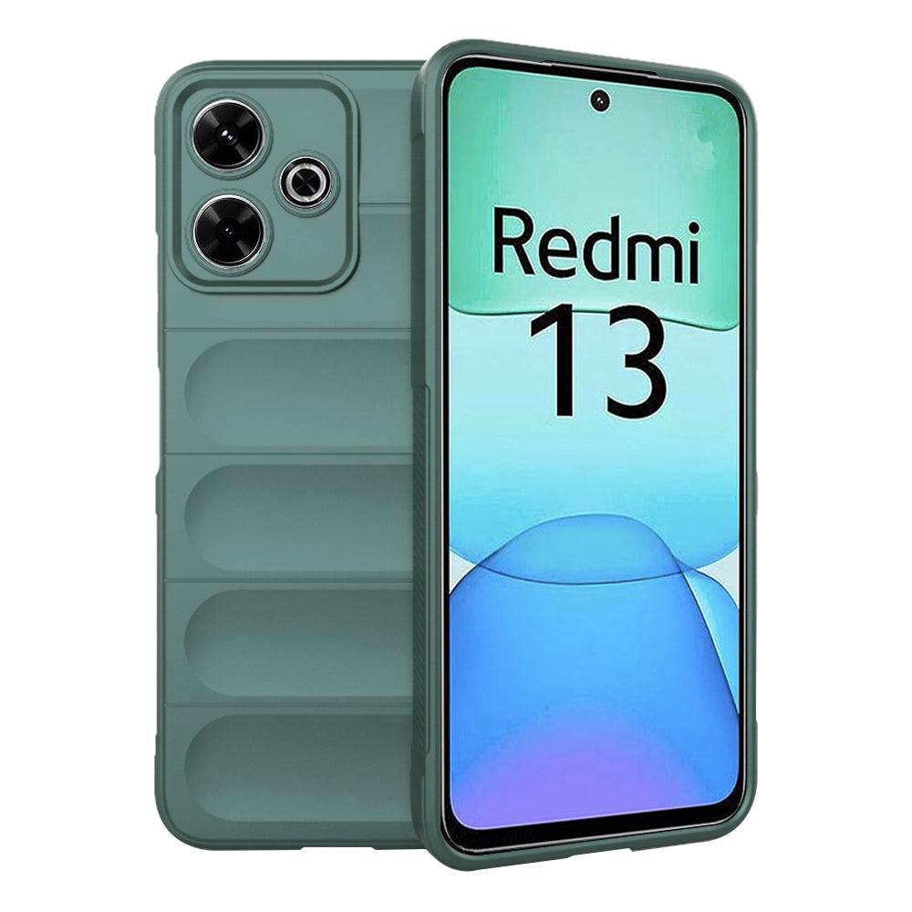 Deksel for Xiaomi Poco M6 4G / Redmi 13, Techsuit, Magic Shield, Grønn
