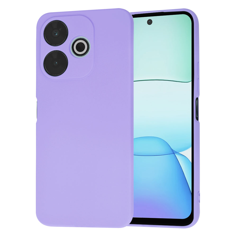 Deksel for Xiaomi Poco M6 4G / Redmi 13, Techsuit, SoftFlex, Lys Lilla
