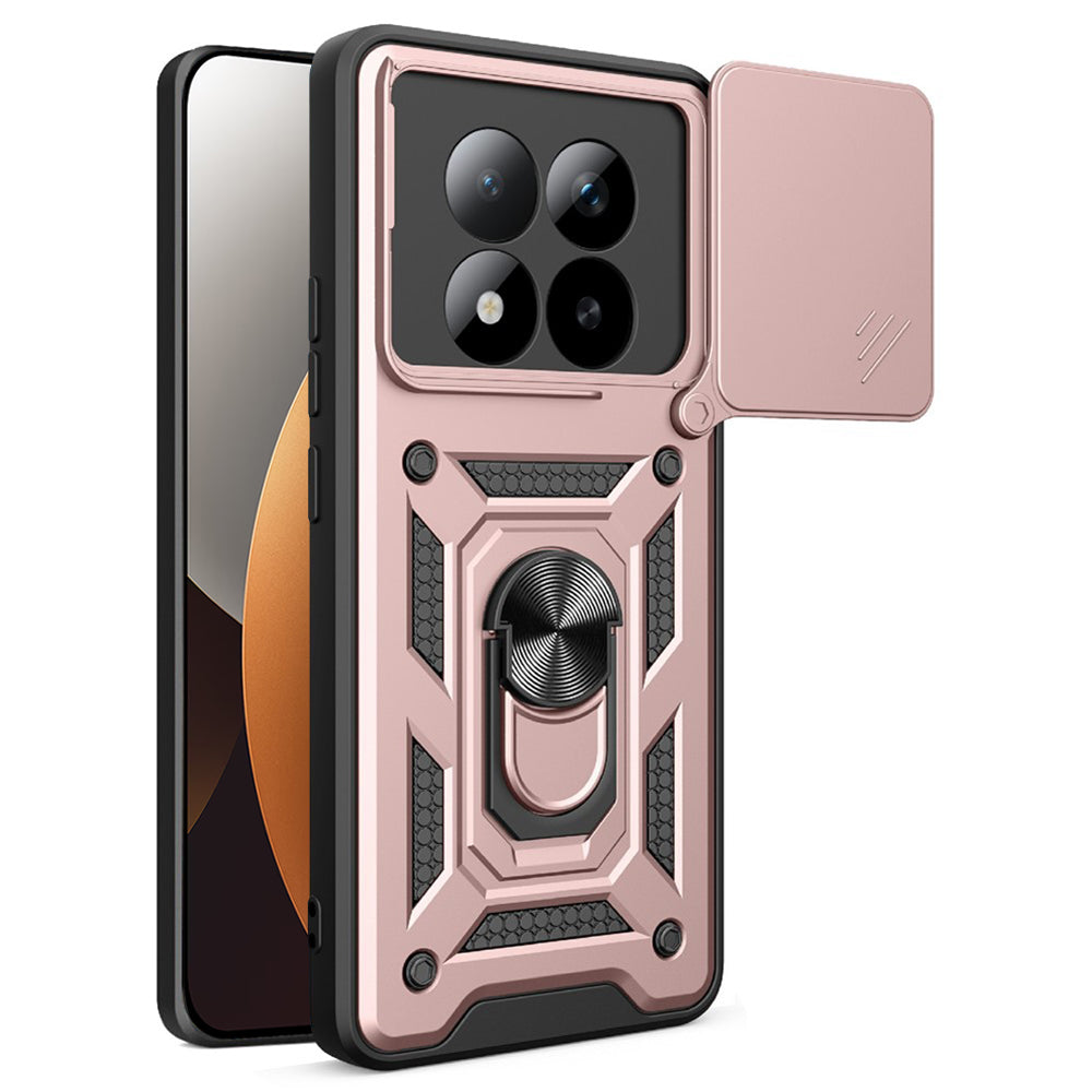 Deksel for Xiaomi Poco M8 Pro / Redmi Note 15 Pro+ 5G, Techsuit, CamShield, Roségull