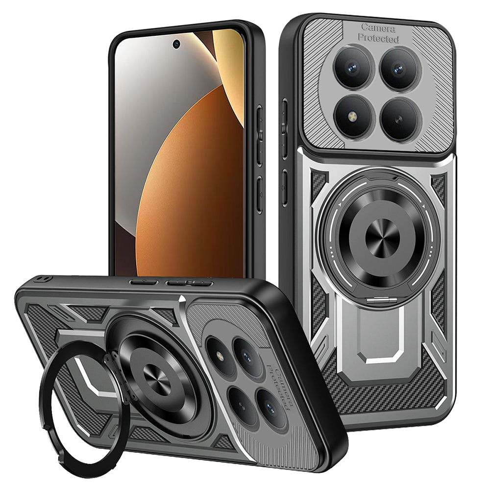 Deksel for Xiaomi Poco M8 Pro / Redmi Note 15 Pro+ 5G, Techsuit, RuggedCam, Grå