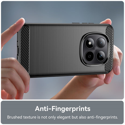 Deksel for Xiaomi Poco M8 / Redmi Note 15 5G / Note 15 4G, Techsuit, Karbon, Svart